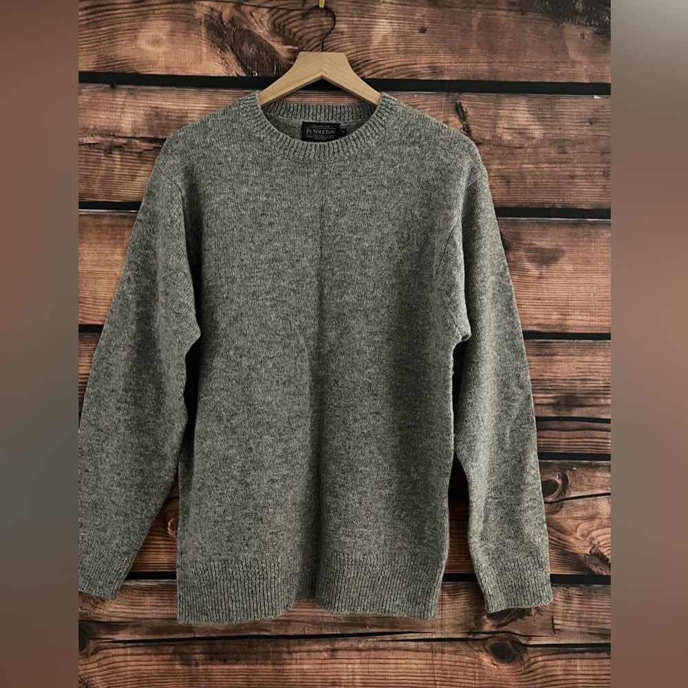 Pendleton Wool Sweater Light Grey size M
